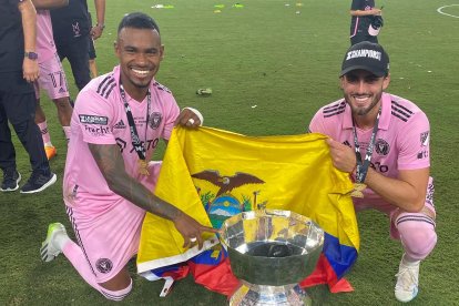 Dixon Arroyo (i) y Leonardo Campana, son los ecuatorianos que militan en el Inter de Miami de Lionel Messi.