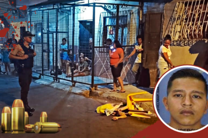 Policía  acordonó el sitio donde fue asesinado Juan Ángel Franco Villamar.