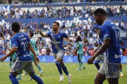 La jornada pasada, Aníbal Leguizamón marcó un gol en el triunfo 3-0 de Emelec ante Cumbayá.