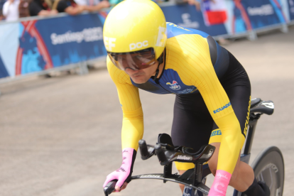 Richie se llevó la medalla de plata en la prueba contrarreloj.