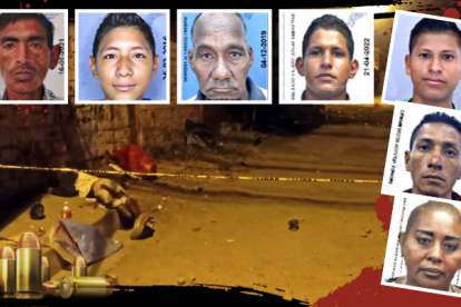 Los cadáveres quedaron esparcidos a lo largo de esta calle del cantón Yaguachi.