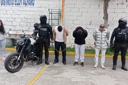 La moto fue  robada en Colombia, según la Policía.