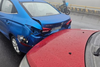 El choque múltiple ocurrió en el sector de San Martín de Porres.