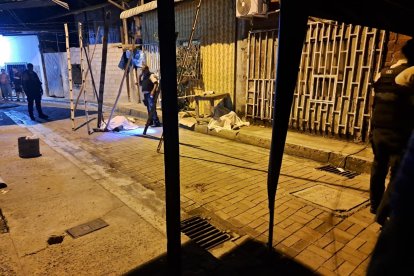 Las víctimas estaban en una esquina.