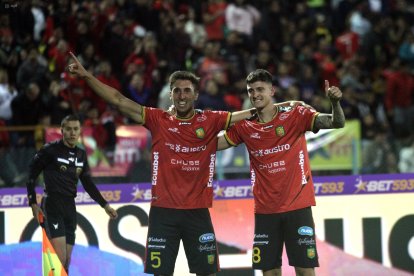 El argentino Nicolás Rinaldi suma un gol en la LigaPro 2023, el cual se lo marcó a Barcelona en septiembre de 2023.