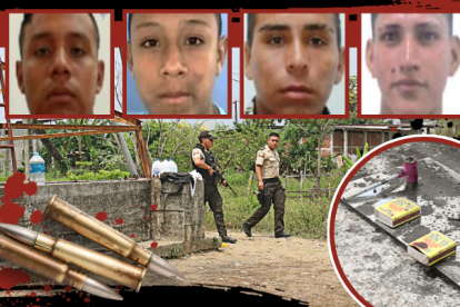 En el lugar donde se registró el múltiple crimen policías hallaron una pipa y varias cajas con cigarrillo.