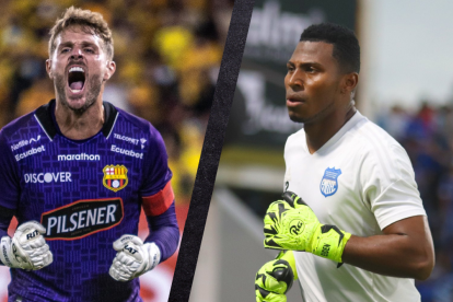 Javier Burrai (i), de Barcelona, y Pedro Ortiz, de Emelec, podrían ser convocados a la Tricolor.