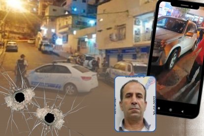 El albanés Rizaj Arjanit estaba dentro de este carro cuando lo balearon.