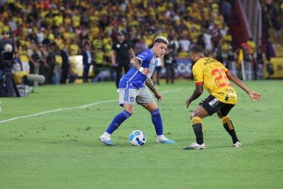 Emelec se impuso a Barcelona, en el Clásico del Astillero que se disputó en junio de 2023 en el estadio Monumental.
