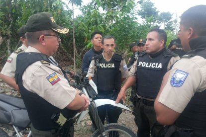 El despliegue policial se realizó en el recinto  Estero Verde.