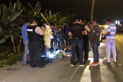 La pareja de esposos llegó de Durán hasta la T de Baba, donde a ambos les dispararon.