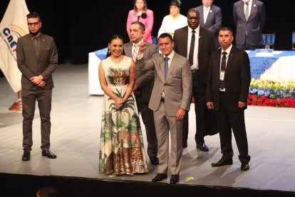 Daniel Noboa recibió sus credenciales como mandatario de Ecuador.