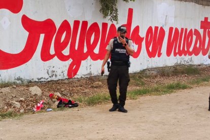 Los restos fueron encontrados por una mujer que caminaba por el lugar. La Policía indaga.