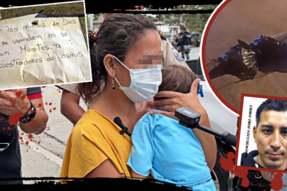 La madre de niño desaparecido agradeció a las personas que colaboraron en su búsqueda y le daban palabras de aliento.