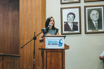 Marcela Aguiñaga, prefecta del Guayas.