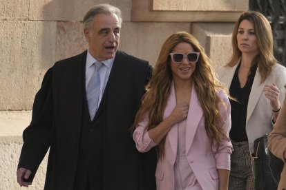 La audiencia de Shakira se dio la mañana de este lunes.