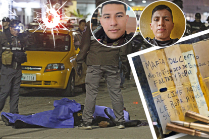 En la escena del doble crimen se encontró 24 indicios balísticos, calibre nueve  milímetros.