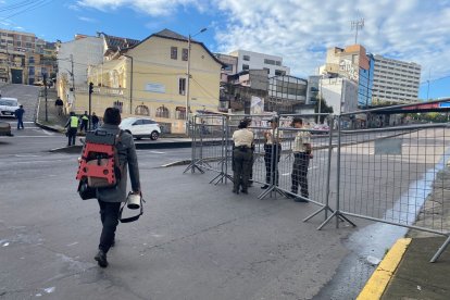 Varias vías de la capital han sido cerradas por motivo de la posesión de Daniel Noboa, como presidente del Ecuador