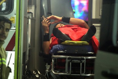 Robert Cabrera cuando fue llevado a un casa asistencial.