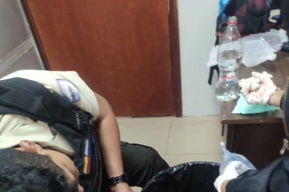 Un uniformado herido en El Oro.