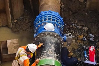 En la imagen, instante en el que se llevaron los trabajos.