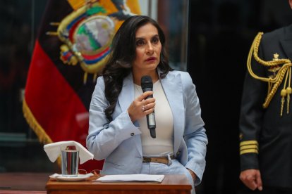 La vicepresidenta Verónica Abad explicó la razón por la que no estuvo en eventos junto al presidente Daniel Noboa.