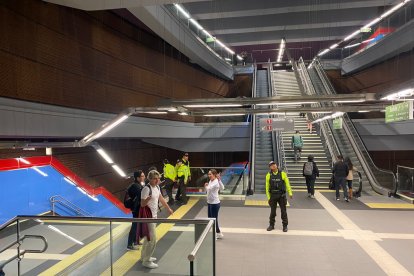 Hay mayor presencial policial en el Metro de Quito.