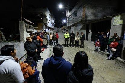 Los habitantes de Toctiuco se reunieron la noche del martes 28 de noviembre de 2023.