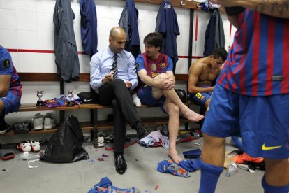 Pep Guardiola dirigió a Lionel Messi en Barcelona entre 2008 y 2012.