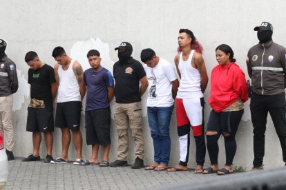 Banda responsable de muchos robos fue capturada en Guayaquil.