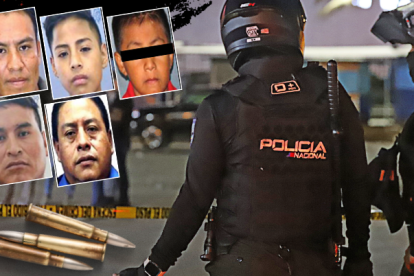 Los cuerpos quedaron sobre la calzada, en los exteriores del centro comercial de la avenida Nicolás Lapentti. Policía llegó al lugar.