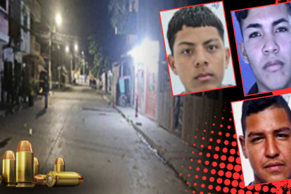 Las tres víctimas asesinadas en Samborondón.