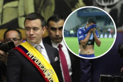 Daniel Noboa presidente de la República del Ecuador e hincha de Emelec.