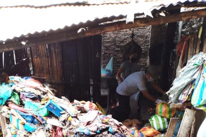 Este fue el cerro de basura que las autoridades encontraron.