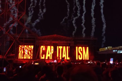 Panorámica del concierto de Roger Waters en Quito, Ecuador.