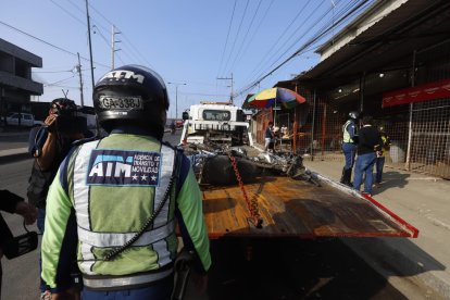 Se reportó un trágico accidente de tránsito en el norte de Guayaquil.