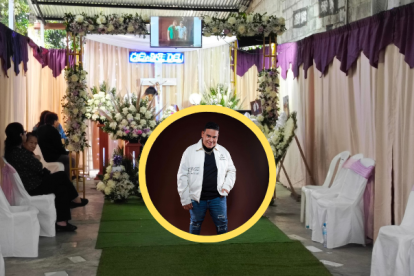 Sus amigos y familiares levantaron un capilla ardiente.