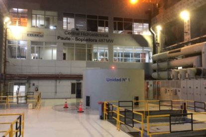 El pasado jueves entró en operación la Unidad 1 de la Central Sopladora, en el complejo de Río Paute.