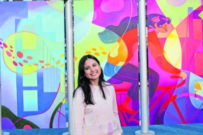 La joven radica desde hace seis años en Estados Unidos, donde su trabajo como ilustradora va pisando fuerte.