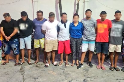 Dos de los detenidos fueron atrapados en flagrancia y los demás durante allanamientos.