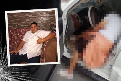 Robinson recibió ocho tiros. Su cuerpo quedó en su vehículo.