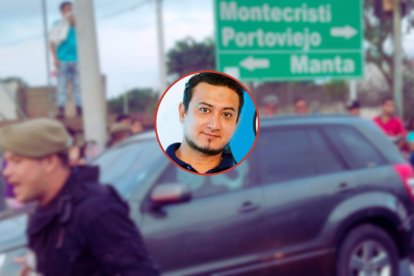 Gerardo Delgado, periodista de Manta, fue asesinado cuando se movilizaba en su vehículo.