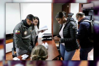 La fiscal general del Estado, Diana Salazar, lideró esta operación.