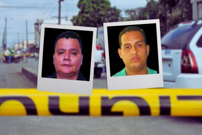 Édgar José Loor Muñoz (izquierda) tenía 44 años, mientras que su conductor, Carlos Gabriel Rivera León, tenía 36 años.