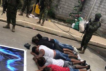 Los sospechosos detenidos, presumiblemente, pertenecen a la organización delictiva Los Lobos.