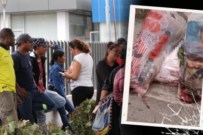 Familiares de Édgar Velásquez Saltos llegaron a la morgue para identificar sus restos.