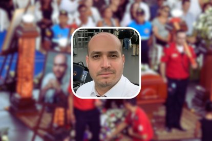 Agustín Intriago tuvo una masiva despedida tras su asesinato, ocurrido en Manta, provincia de Manabí, el 23 de julio de 2023.