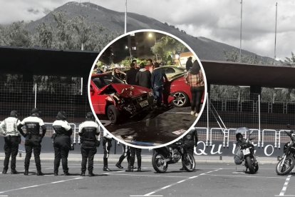 Un día después del choque múltiple en la avenida de los Shyris, los agentes de tránsito realizaron un operativo.