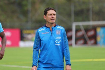Miguel Bravo, entrenador de la selección de Ecuador sub 23.