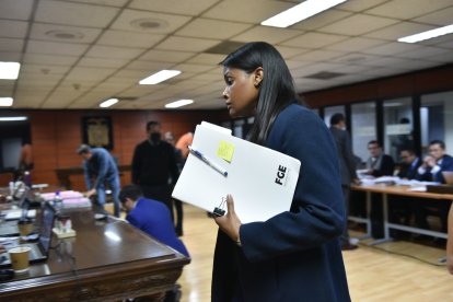 La fiscal Diana Salazar estuvo en una reunión sobre el caso Metástasis.